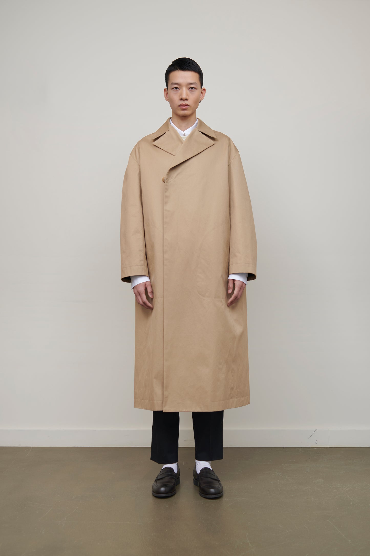 Maximilian coat in waterproof cotton