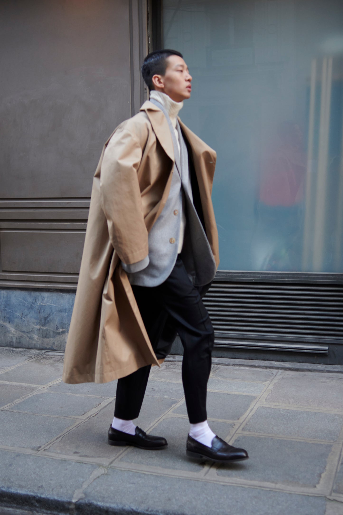 Maximilian Coat in waterproof Cotton
