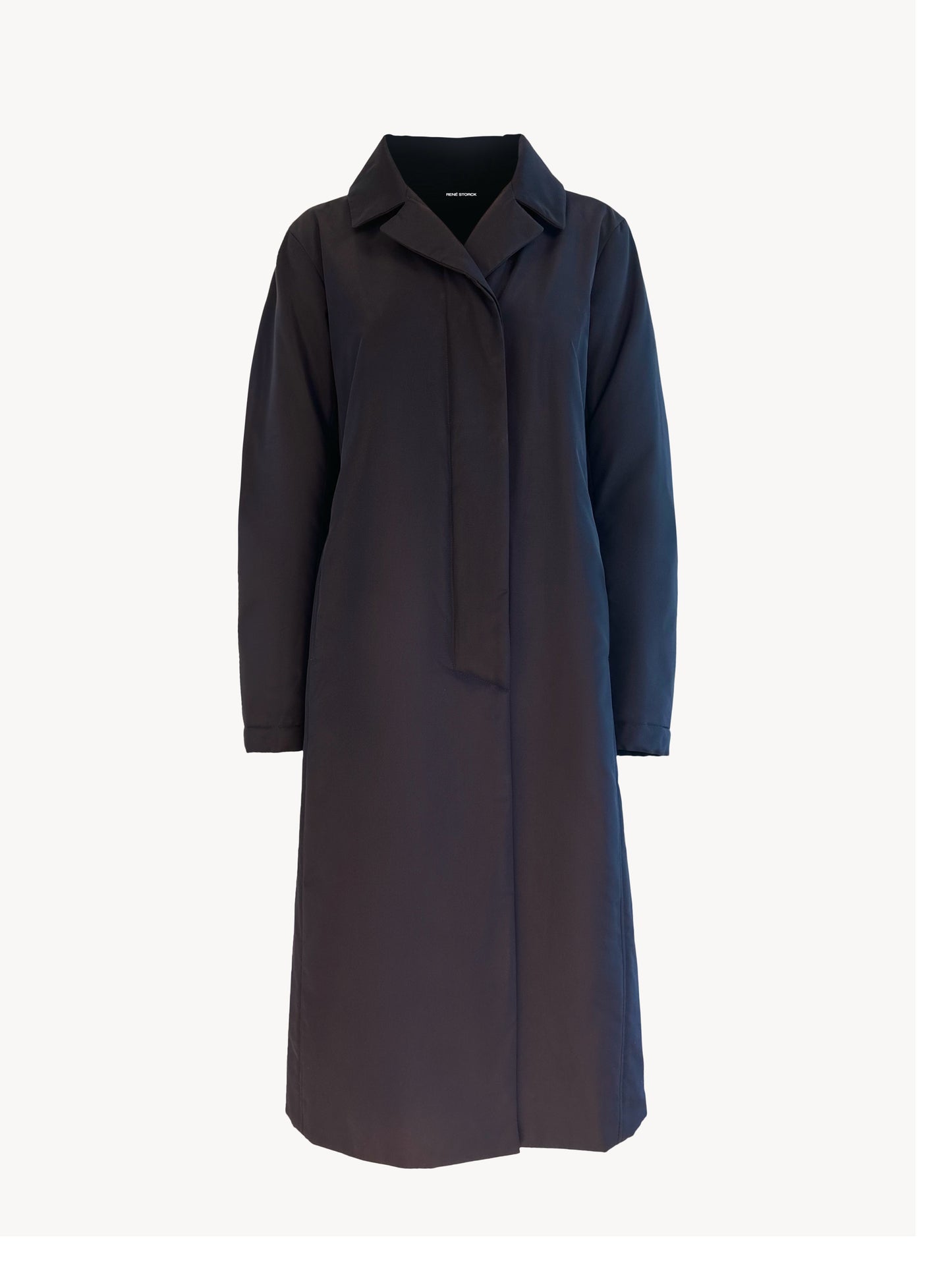 Catherine coat in padded,waterproof silk