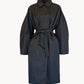 Jeanne coat in waterproof silk