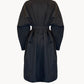 Jeanne coat in waterproof silk