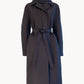 Catherine  coat in padded,waterproof silk