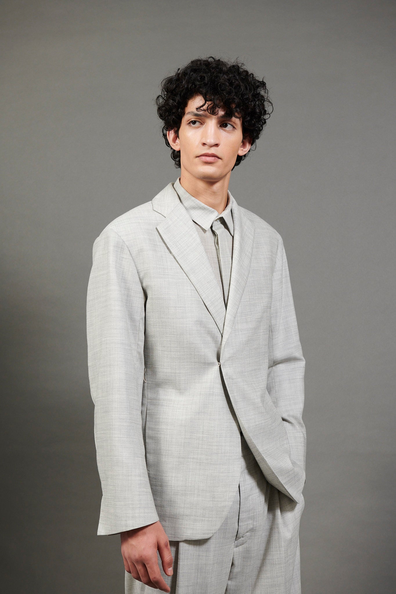 Bariton Jacket in Wool Batiste