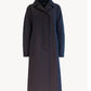 Catherine  coat in padded,waterproof silk