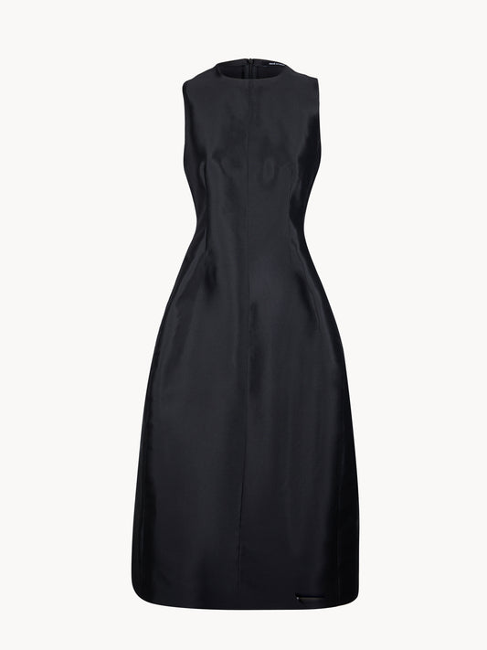 Sara dress in silk twill
